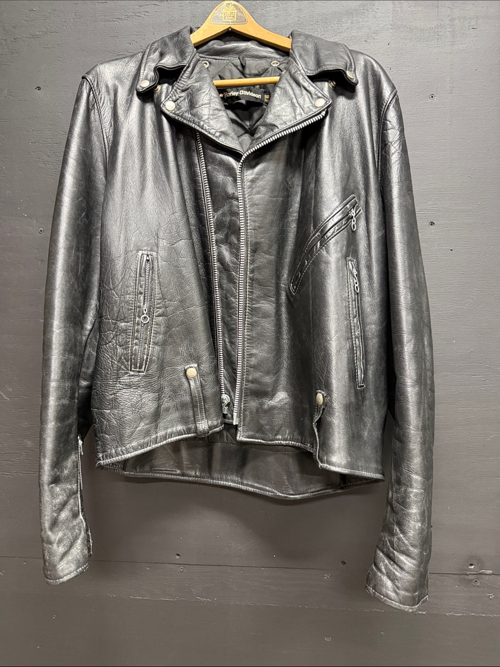 Harley-Davidson Black Leather Biker Jacket